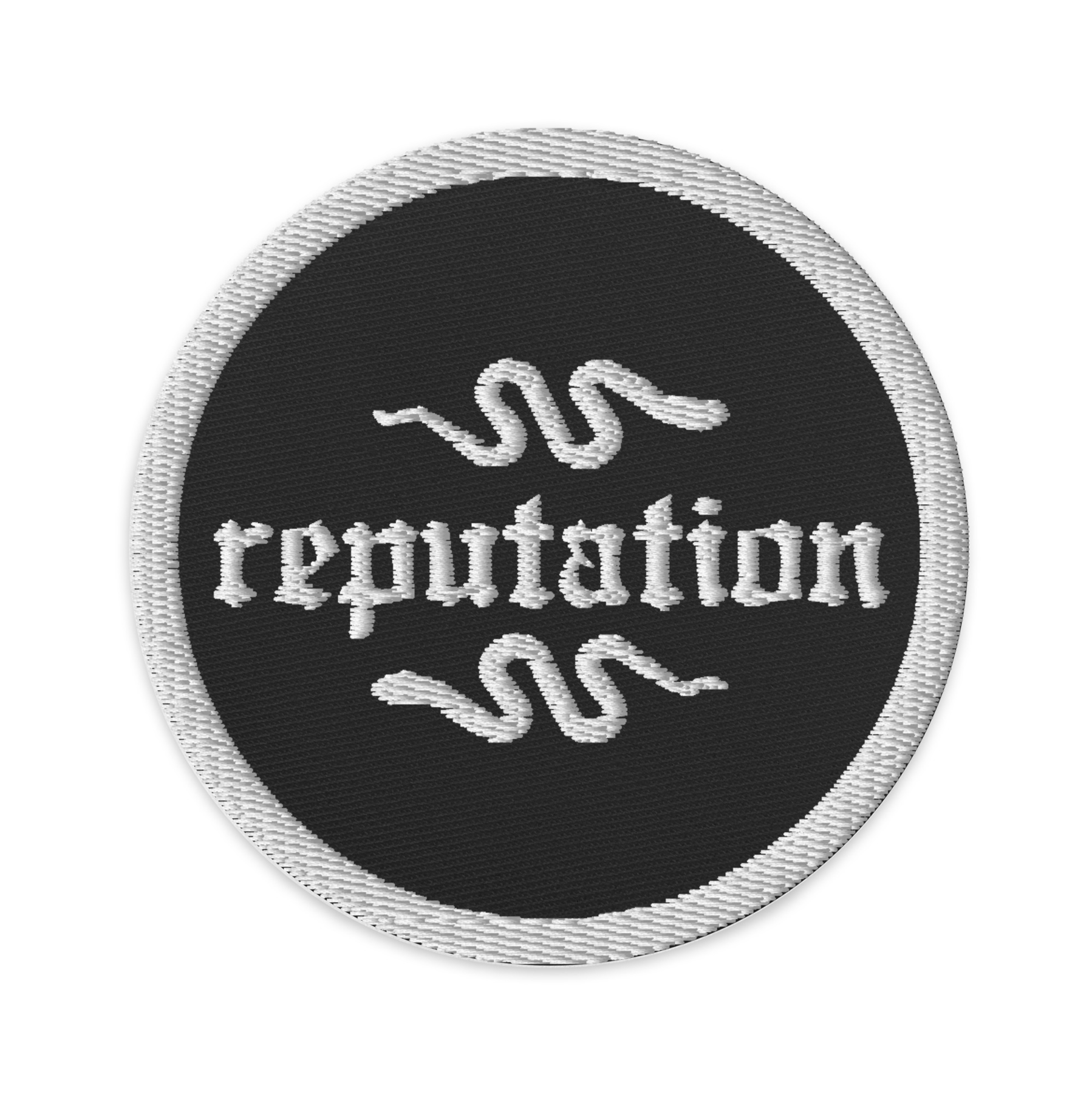 Reputation Snake Themed Embroidered Patches, Iron Patches Ready to Apply 