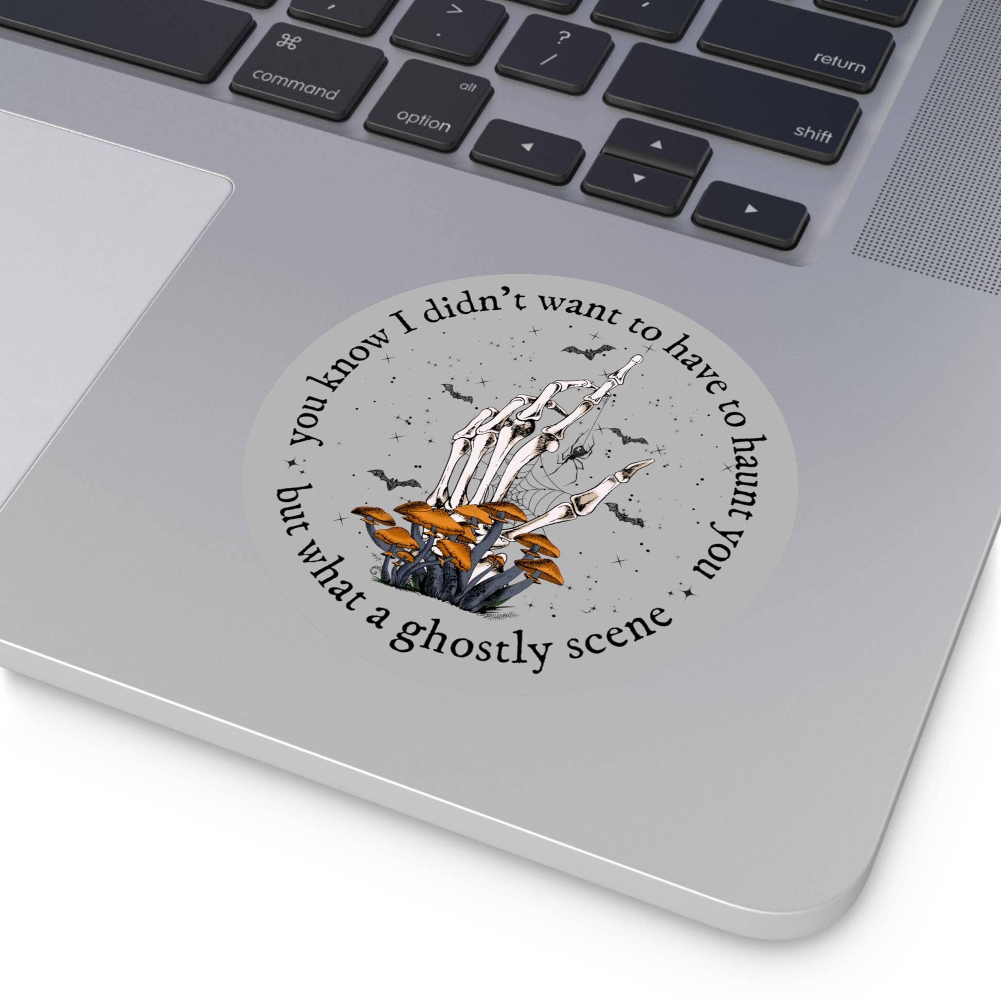 My Tears Ricochet 'you know I didn't want to have to haunt you' Round Vinyl Sticker - Folklore - SpookySwiftie