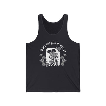 Peace 'I'd die for you in secret' Super Soft Unisex Tank Top - Folklore