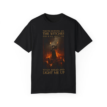 I Did Something Bad 'burning all the witches' Unisex Comfort Colors T-Shirt - Reputation IDSB