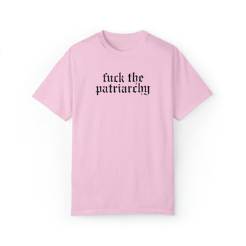 Comfort Colors All Too Well 'fuck the patriarchy' Short Sleeve Tee - Red RedTV