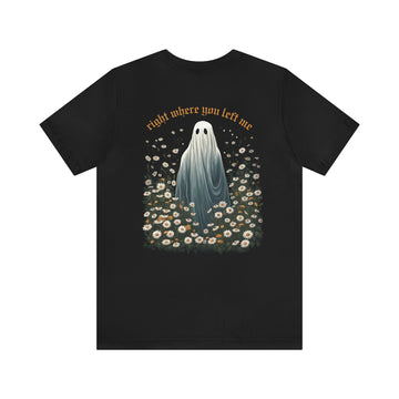 Right Where You Left Me Daisy Ghost Super Soft Unisex T-Shirt - Back Print - Folklore