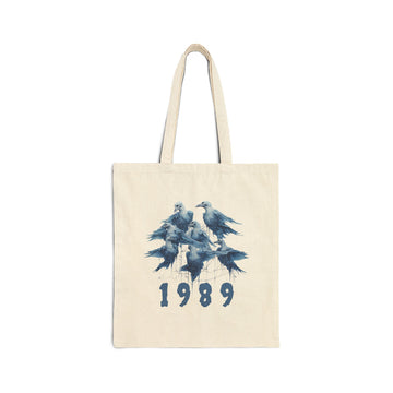 1989 Era Skeleton Seagull Canvas Tote Bag