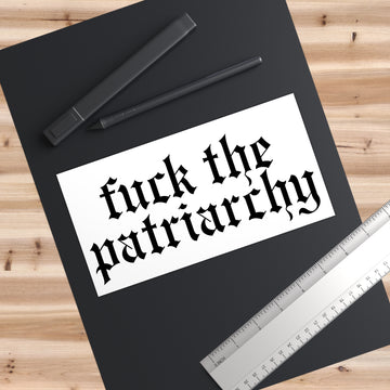 All Too Well 'fuck the patriarchy' Bumper Sticker - Red RedTV