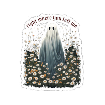 Right Where You Left Me Daisy Ghost Sticker - Folklore