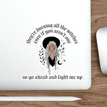 I Did Something Bad 'they're burning all the witches' Die-Cut Sticker - Reputation IDSB
