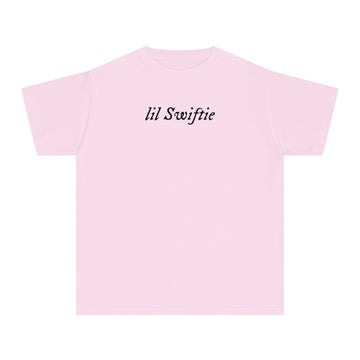 Comfort Colors Youth Tee - 'lil Swiftie' Kids Short Sleeve Tee - Folklore Evermore - Classic