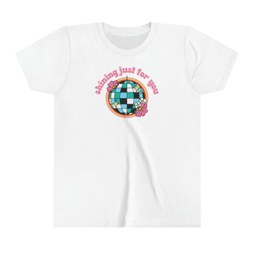 Youth Mirrorball 'shining just for you' Kids Tee T-Shirt - Folklore - Colorful Disco Ball