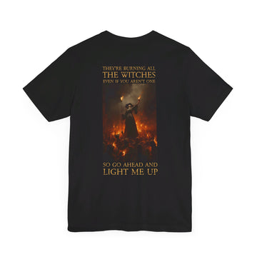 I Did Something Bad 'burning all the witches' Super Soft Unisex T-Shirt - Back Print - Reputation IDSB