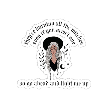 I Did Something Bad 'they're burning all the witches' Die-Cut Sticker - Reputation IDSB