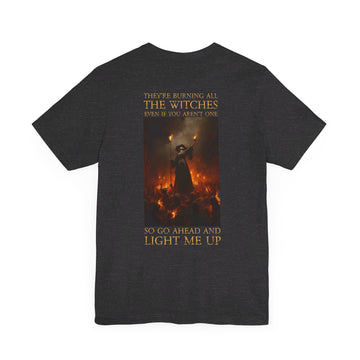 I Did Something Bad 'burning all the witches' Super Soft Unisex T-Shirt - Back Print - Reputation IDSB