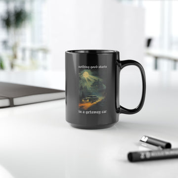 Getaway Car Black Coffee Mug - Reputation