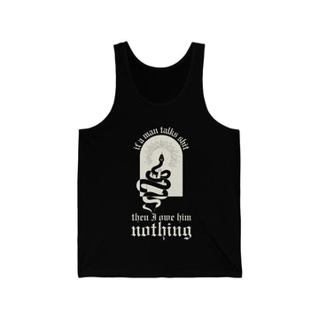 I Did Something Bad 'if a man talks shit' Super Soft Unisex Tank Top - Reputation