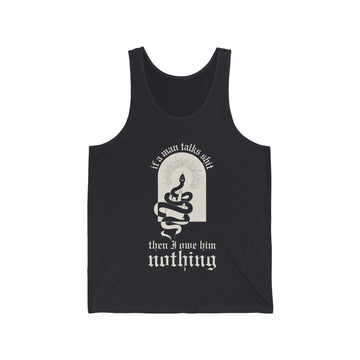 I Did Something Bad 'if a man talks shit' Super Soft Unisex Tank Top - Reputation