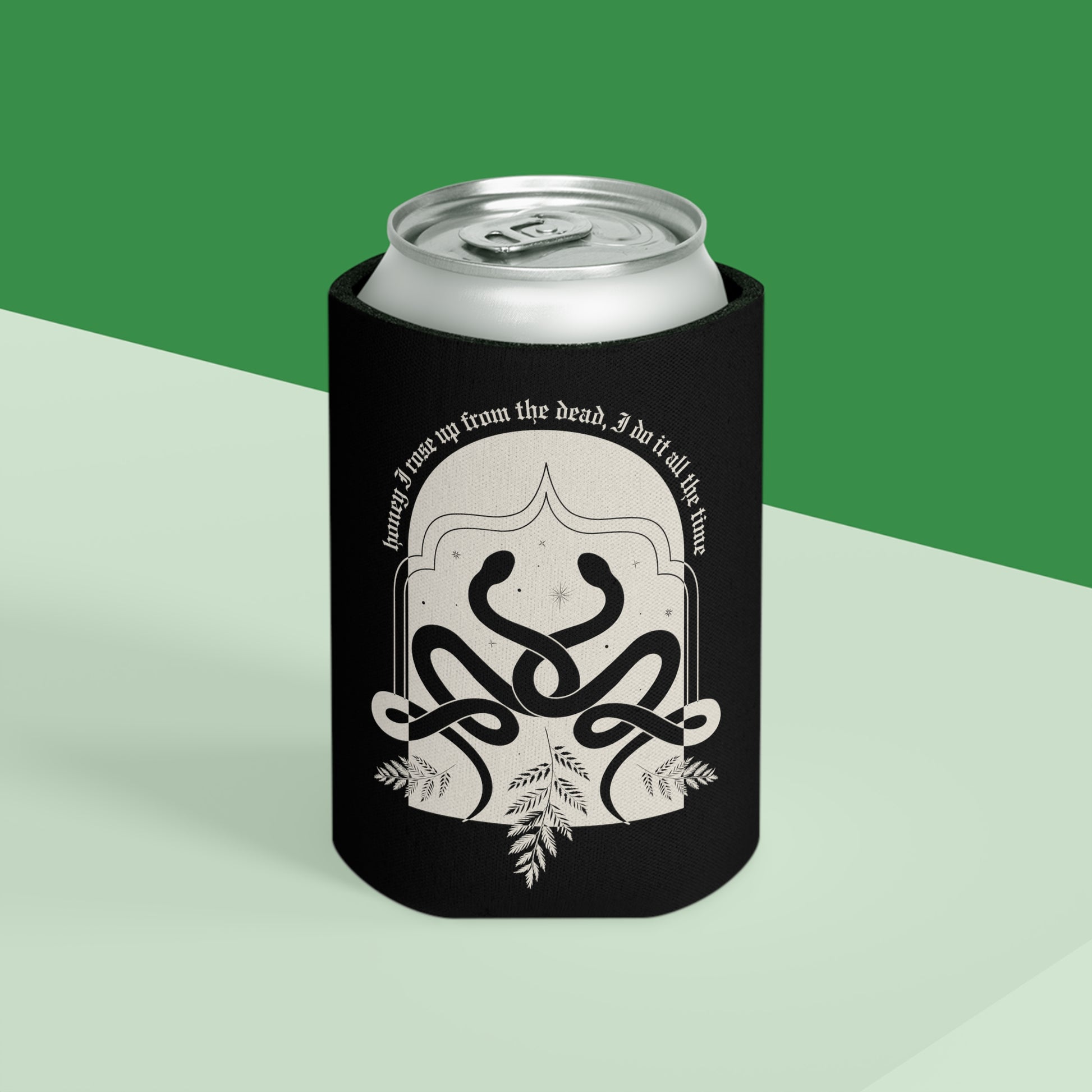 honey I rose up from the dead Slim Can Cooler Koozie - Look What You Made Me Do Reputation Snakes LWYMMD - SpookySwiftie