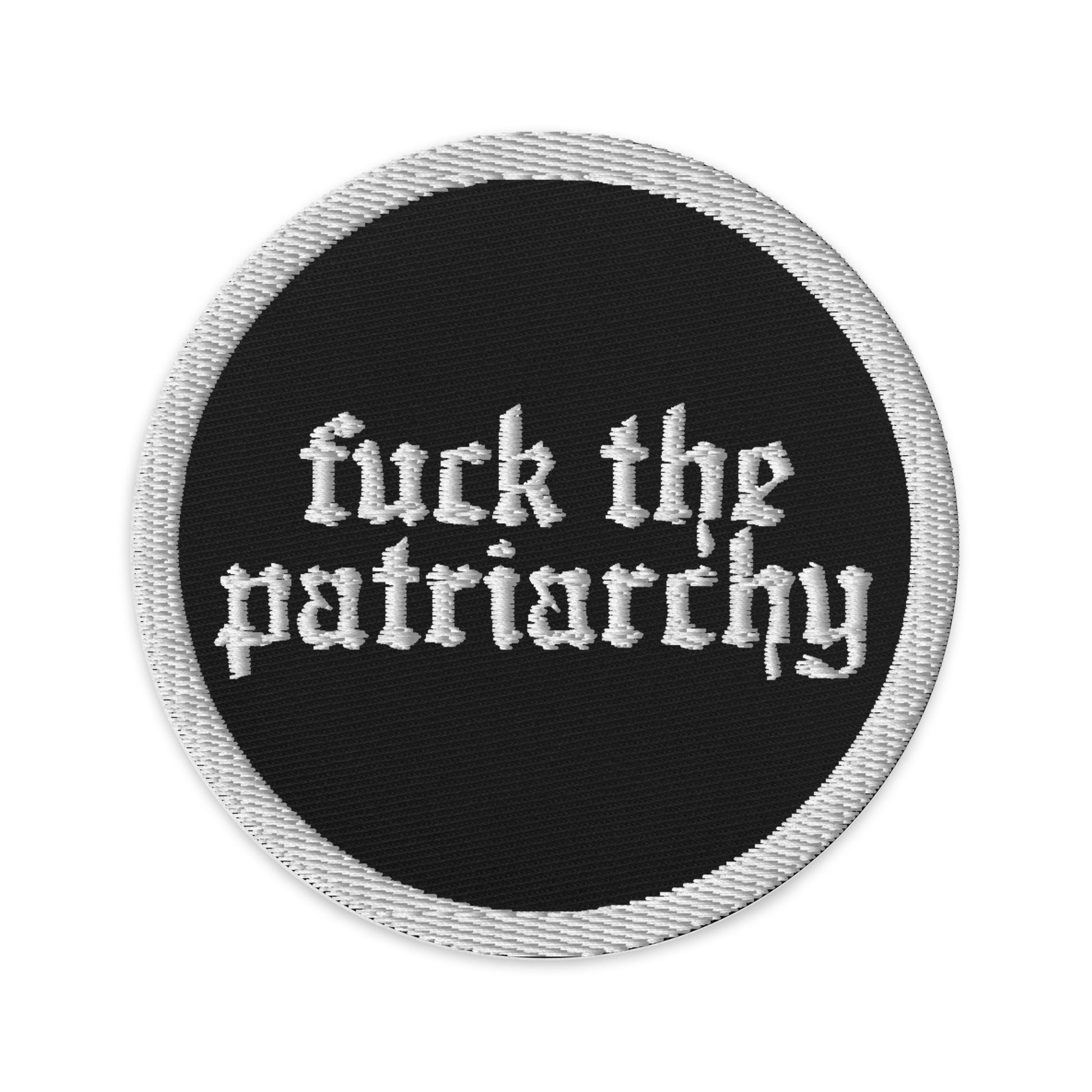 All Too Well 'fuck the patriarchy' Swiftie Circular Embroidered Patch - RedTV Red Taylor's Version - SpookySwiftie