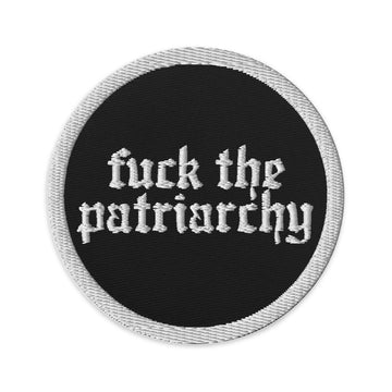 All Too Well 'fuck the patriarchy' Swiftie Circular Embroidered Patch - RedTV Red Taylor's Version