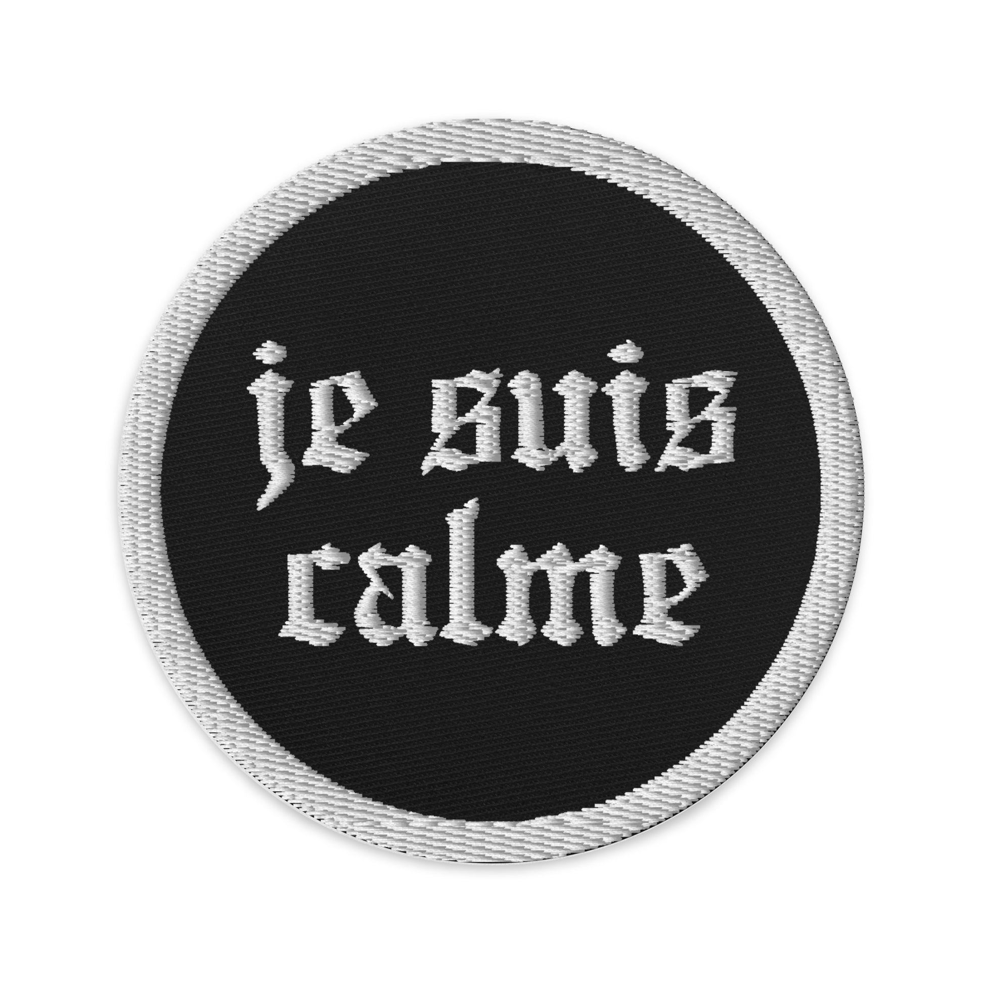 ME! 'je suis calme' Circular Embroidered Patch - Lover - SpookySwiftie