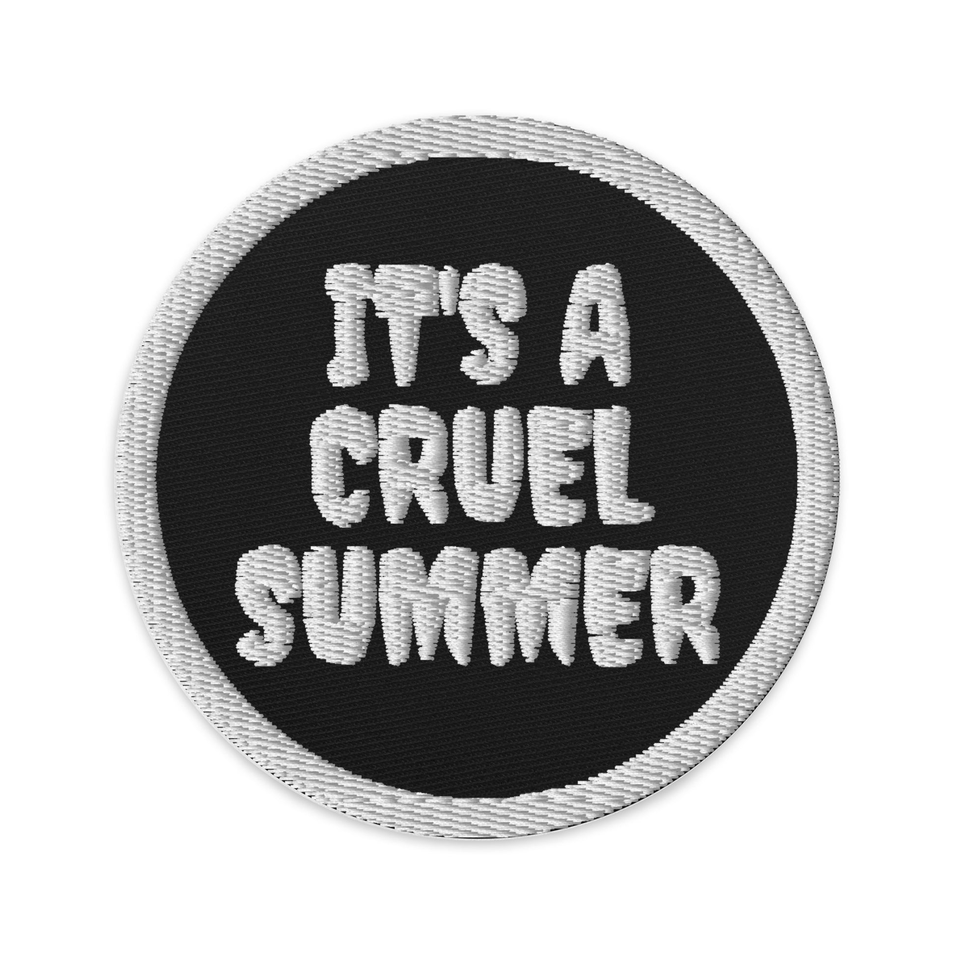 Cruel Summer 'it's a cruel summer' Embroidered Circle Patch - Lover - SpookySwiftie